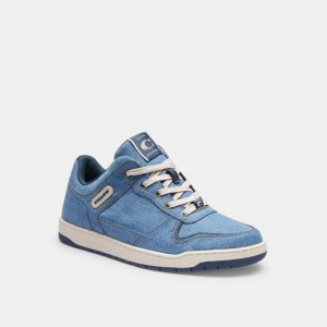 Basket Coach C201 Sneaker Homme Indigo Bleu | VYFRLOP-96