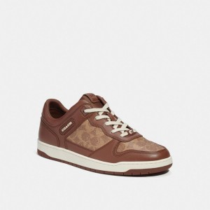 Basket Coach C201 Sneaker In Signature Canvas Homme Multicolore | YZMGBWX-27