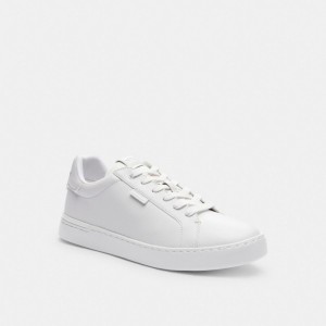 Basket Coach Lowline Low Top Sneaker Homme Blanche | IZDJMVW-63