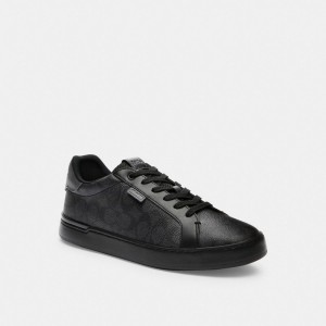 Basket Coach Lowline Low Top Sneaker In Signature Canvas Homme Grise | WXHMLPU-95