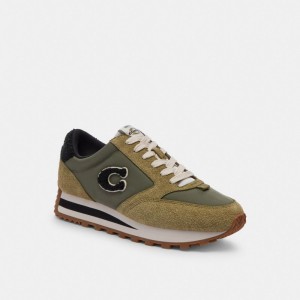 Basket Coach Runner Sneaker Femme Vert | VNZIAKW-59