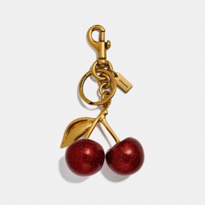 Bijoux Coach Cherry Bag Charm Femme Rouge | QJCKSAB-85