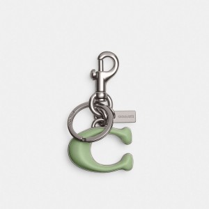 Bijoux Coach Signature Bag Charm Femme Argent | FBCMNEA-17