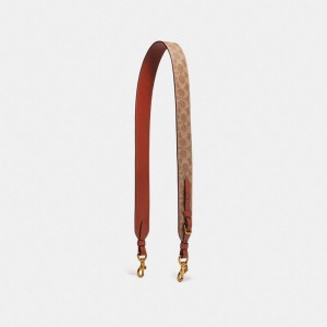 Bijoux Coach Strap In Signature Canvas Femme Rouge | LTYNBHV-83