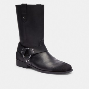 Botte Coach Tara Biker Boot Femme Noir | YSKLMUJ-83