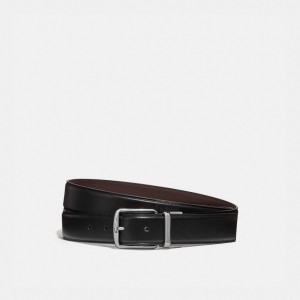 Ceintures Coach Harness Buckle Cut To Size Reversible Belt, 32 Mm Homme Noir Marron | EYAVSCF-42
