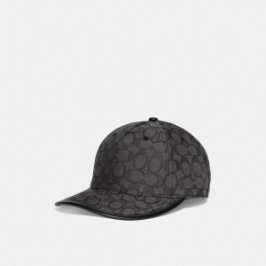 Chapeaux Coach Signature Jacquard Baseball Hat Homme Grise | NKHMWQP-91