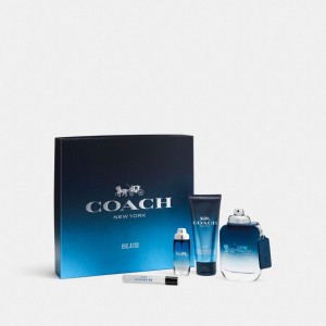 Fragrance Coach Blue Eau De Toilette 3 Piece Gift Set Homme Multicolore | PCBEYFW-25