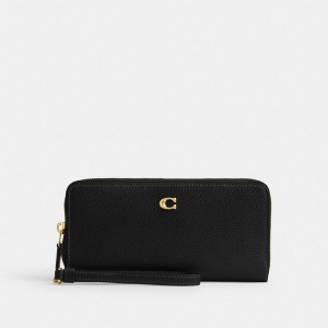 Grands Portefeuilles Coach Essential Continental Wallet Femme Noir | ZJYEOMC-21