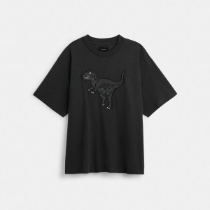 Hauts Coach Rexy T Shirt Homme Noir | NCFXSUJ-78