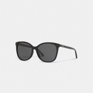 Lunettes Coach Signature Workmark Square Sunglasses Femme Noir | UYQOVFS-69