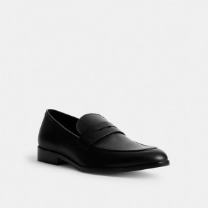 Mocassin Coach Declan Loafer Homme Noir | IQPGANZ-05