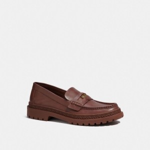 Mocassin Coach Loafer With Signature Coin Homme Multicolore | GSPCUBK-49