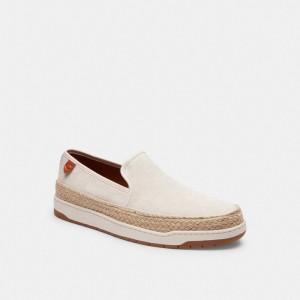 Mocassin Coach Miles Espadrille In Signature Jacquard Homme Multicolore | LEAUXJD-79