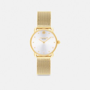 Montre Coach Elliot Watch, 28 Mm Femme Doré | BZNYLRT-68