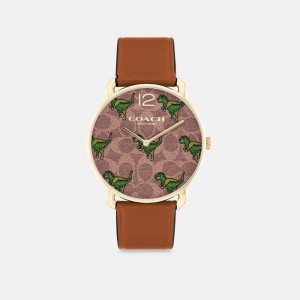 Montre Coach Elliot Watch, 36 Mm Femme Multicolore | MRGDPWF-67