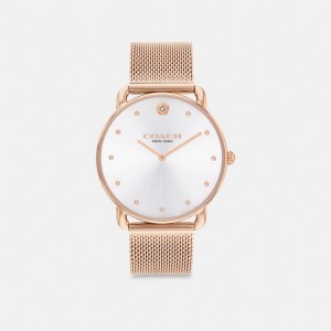 Montre Coach Elliot Watch, 36 Mm Femme Rose Doré | XMBNVUI-58