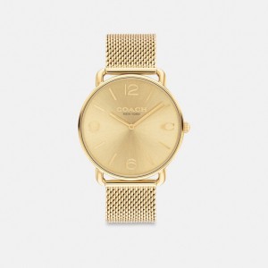 Montre Coach Elliot Watch, 41 Mm Homme Doré | AXLYPQV-62