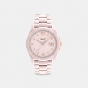 Montre Coach Greyson Watch, 36 Mm Femme Rose | SEFOIDR-56