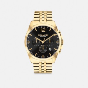 Montre Coach Greyson Watch, 43 Mm Homme Doré | XPTLUZA-59