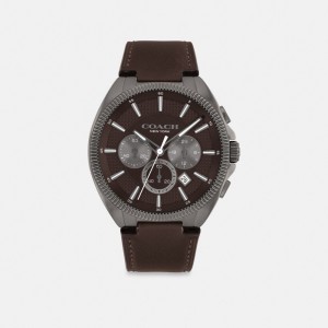 Montre Coach Jackson Watch, 45 Mm Homme Marron | HARVTNB-40