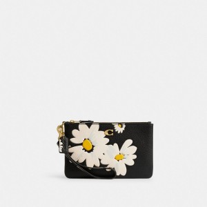 Montre Coach Small Wristlet With Floral Print Femme Noir Multicolore | BRTJPMW-30