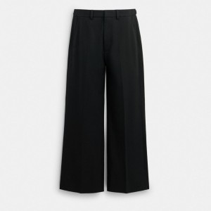 Pantalons Coach Tailored Pants Homme Noir | EDULBIR-01
