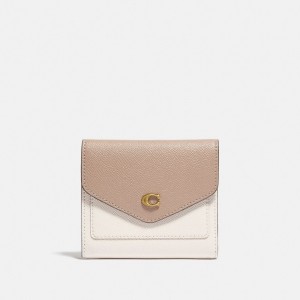 Petits Portefeuilles Coach Wyn Small Wallet In Colorblock Femme Grise Marron Multicolore | RDGWIKC-72