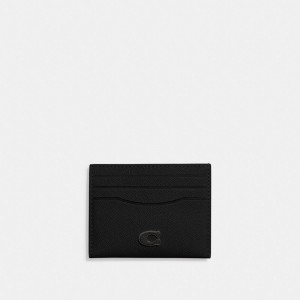 Porte Cartes Coach Card Case Homme Noir | DFMVNOU-04