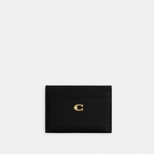 Porte Cartes Coach Essential Card Case Femme Noir | VMLQDFP-06