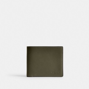 Porte-billets Coach 3 In 1 Wallet Homme Vert | ECYURWP-78