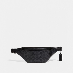 Sac Banane Coach Charter Belt Bag 7 In Signature Canvas Femme Grise | VDNZBTU-04