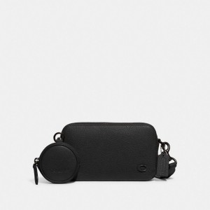 Sac Bandoulière Coach Charter Slim Crossbody Femme Noir | NYJZIES-48