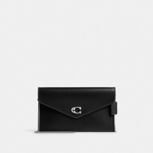 Sac Bandoulière Coach Essential Clutch Femme Argent Noir | VQTIUDS-83