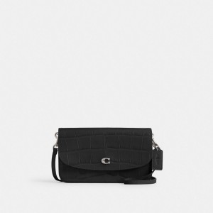 Sac Bandoulière Coach Hayden Crossbody Bag Femme Argent Noir | UZGKQXB-76