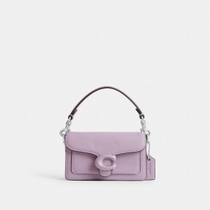Sac Bandoulière Coach Tabby Bag 12 Femme Argent Violette | WLKUXPZ-18