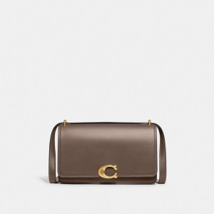 Sac Porté Épaule Coach Bandit Shoulder Bag Femme Grise Foncé | MDTOXCA-98