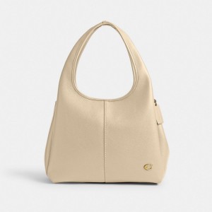 Sac Porté Épaule Coach Lana Shoulder Bag Femme Blanche | JTGKAFX-70