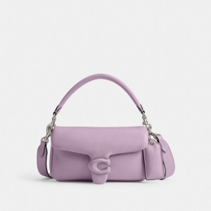Sac Porté Épaule Coach Pillow Tabby Shoulder Bag 20 Femme Argent Violette | NQVMIPW-49