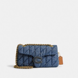 Sac Porté Épaule Coach Tabby Shoulder Bag 26 With Quilting Femme Bleu Indigo | HLIUJSB-90