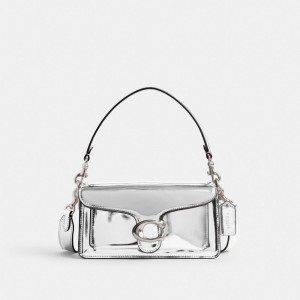 Sac Porté Épaule Coach Tabby Shoulder Bag 20 In Metallic Femme Metal Argent Argent | BRTVZDY-79