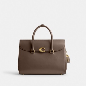 Sac a Main Coach Broome Carryall Bag 36 Femme Grise Foncé | EPAMGNW-08