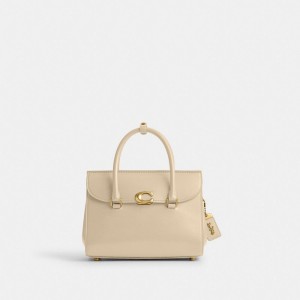 Sac a Main Coach Broome Carryall Bag Femme Blanche | IZBEPCU-27