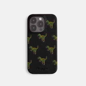 Sac de Voyage Coach Iphone 15 Pro Max Case With Rexy Femme Noir | ZXSUFLP-95