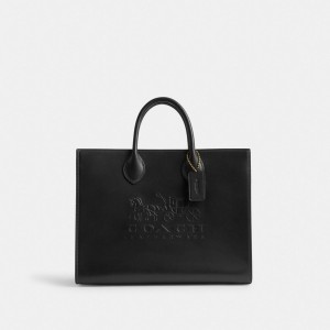 Sacs Fourre Tout Coach Ace Tote 35 Femme Noir | XOKUMIG-21