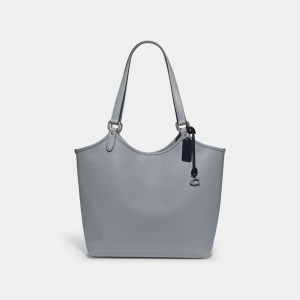 Sacs Fourre Tout Coach Day Tote Bag Femme Argent Grise Bleu | SLQIVOY-63
