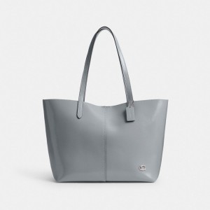 Sacs Fourre Tout Coach North Tote 32 Femme Argent Grise Bleu | FYRUNHI-34