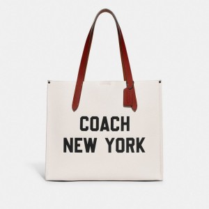 Sacs Fourre Tout Coach Relay Tote Bag With Graphic Femme Multicolore | IEFBOCL-14
