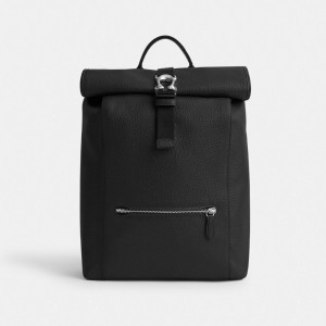 Sacs à Dos Coach Beck Roll Top Backpack Homme Noir | UNKDWFC-96