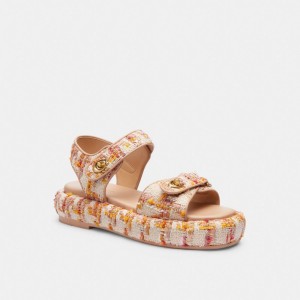 Sandale Coach Peyton Sandal Femme Multicolore | WVFKYMX-61